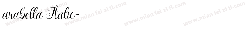 arabella Italic字体转换
